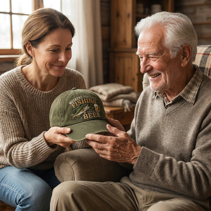Wochenendprognose: Angeln mit hoher Bierwahrscheinlichkeit – Vintage Dad Cap für Angler