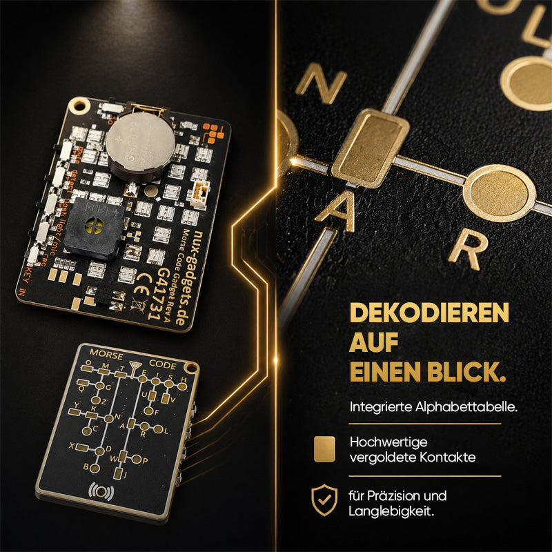 📟 Morsecode-Trainerkarte Pro (LED-Edition)