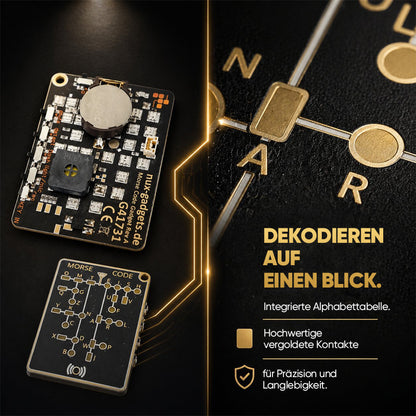 📟 Morsecode-Trainerkarte Pro (LED-Edition)