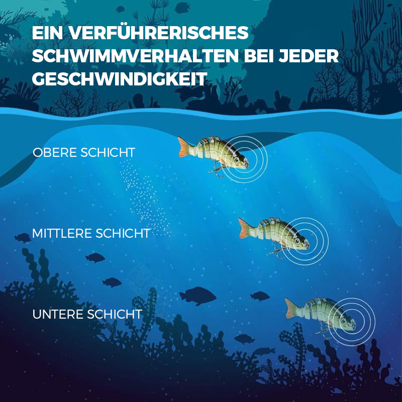 🎣 2" Lebensechte Angelköder – Geeignet für Süß- & Salzwasser