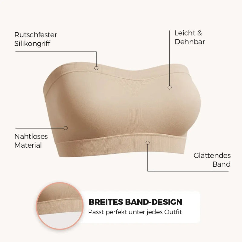 🔥Verwandelbarer Trägerloser Bandeau-BH