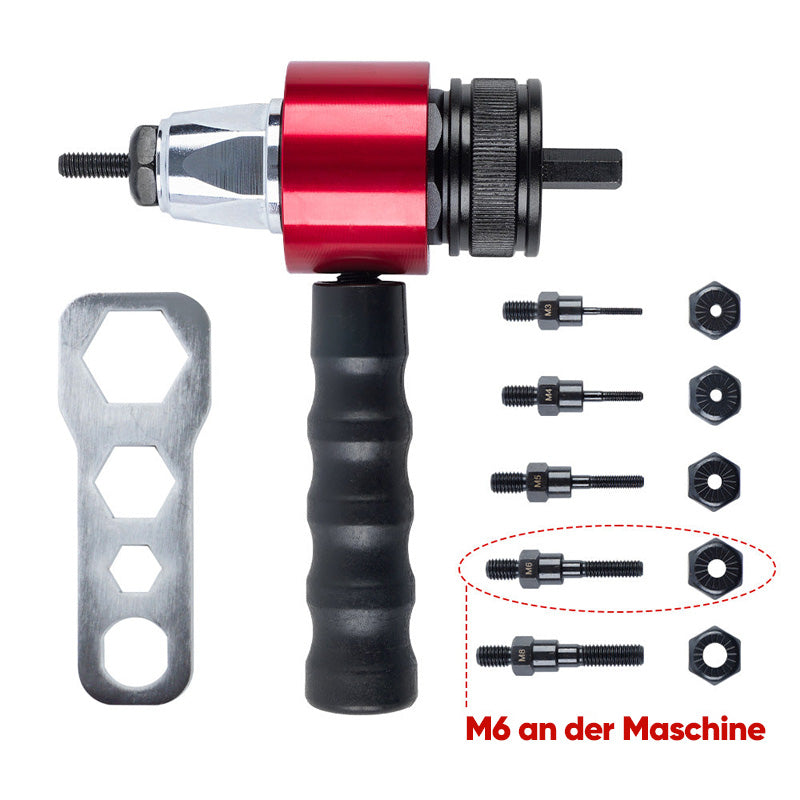 M3-M8 Elektrischer Nietpistolen-Adaptersatz