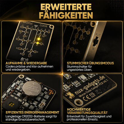 📟 Morsecode-Trainerkarte Pro (LED-Edition)