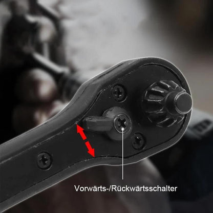 2 in 1 Bohrfutter-Ratschenschlüssel