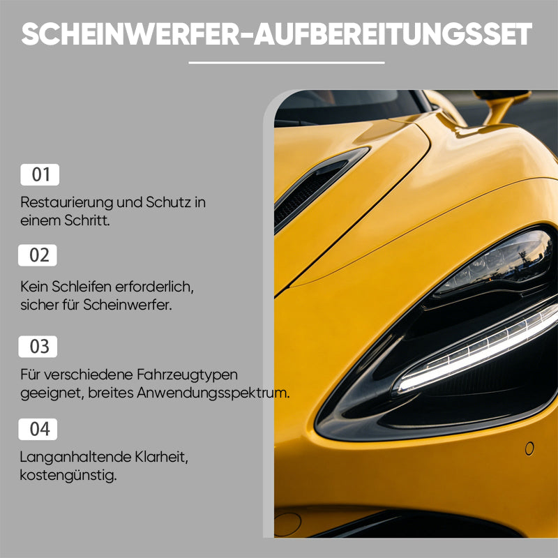 Premium 3-Stufen-Keramik-Scheinwerfer-Restaurierungsset