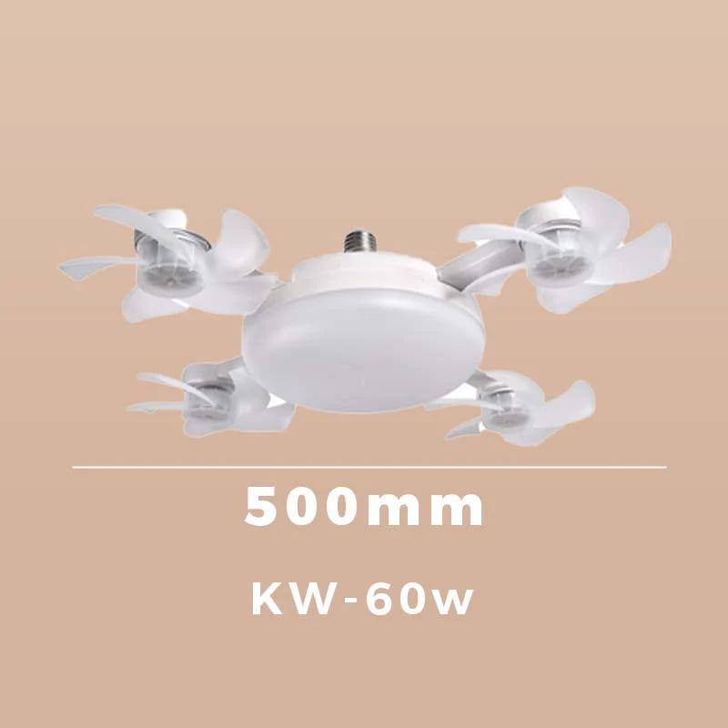 🌀E27-Fassung Deckenventilator mit Leuchte – 2-in-1 LED-Leuchte & leiser Ventilator mit Fernbedienung
