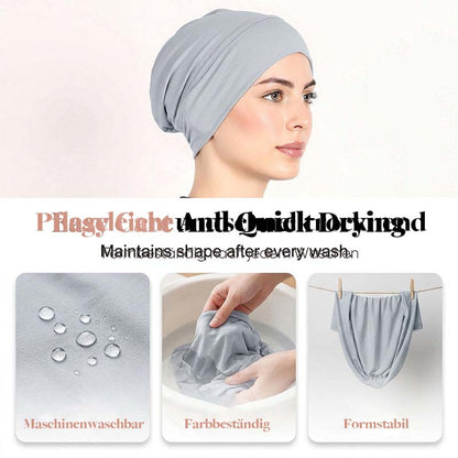 Weiche Stretch-Turbanmütze für Damen