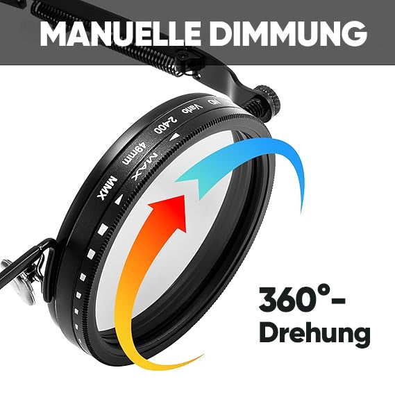 9-fach Verstellbare Polarisierte Sonnenbrille mit ND-Filter
