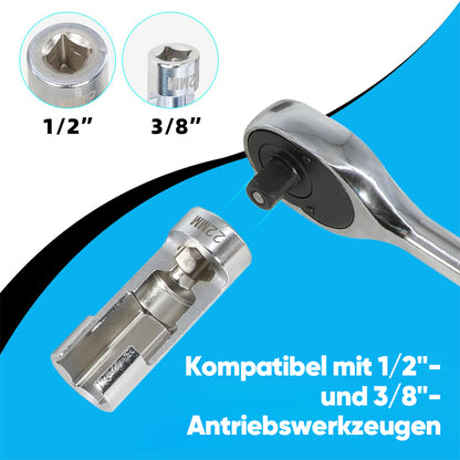 Tyiiplus™ 14-teiliges Diesel-Einspritzdüsen-Kraftstoffleitungs-Steckschlüsselset – 8-22 mm Bördelmuttern-Steckschlüssel