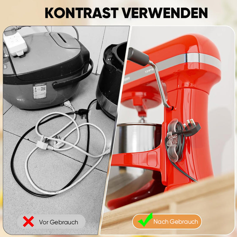 6er-Pack verbesserte Kabelorganisatoren für Haushaltsgeräte
