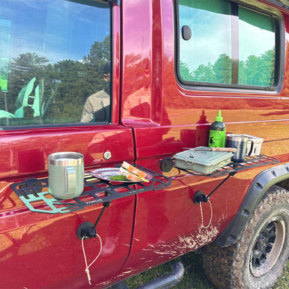 Schwerlast-Magnet-Fahrzeugseitentisch | Tragbarer Gitter-Camping-Schreibtisch