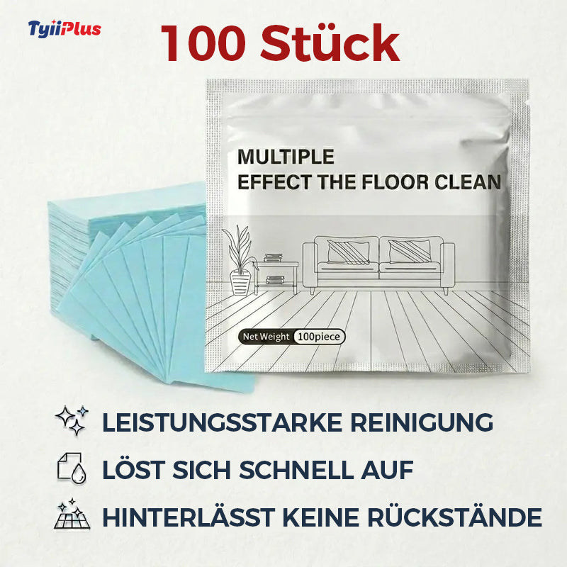 🔥100 Stück Mehrzweck-Bodenreinigungstabletten – Konzentrierter Reiniger für Hartholz, Fliesen, Laminat und mehr