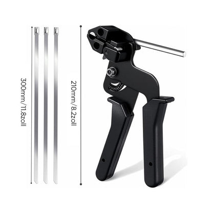 🔥Kabelbinderpistole aus Edelstahl mit Kabelbindern aus Metall