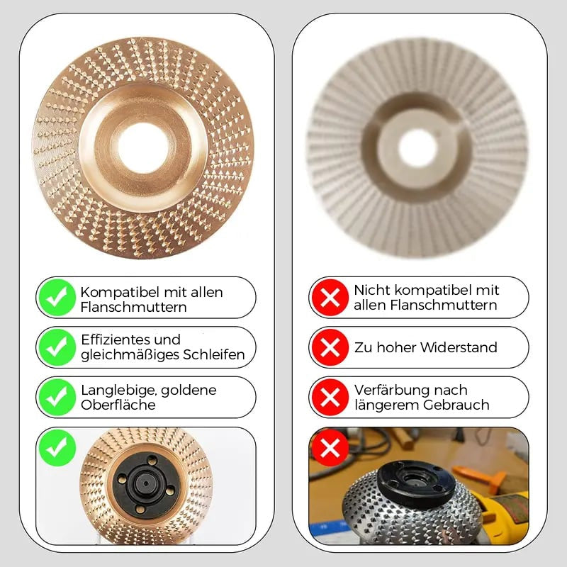 Hochleistungs-Holzschnitzscheiben-Set (3-teilig)