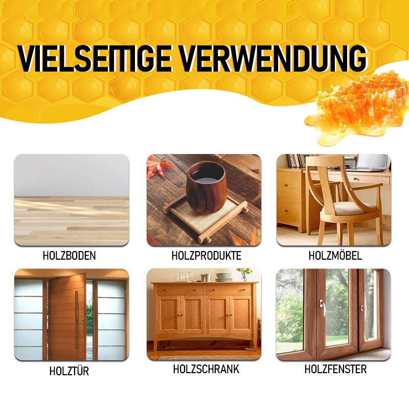 🍯 Bienenwachs-Holzboden- & Möbelreiniger | Fleckenentferner, Politur & Pflegemittel | 100 ml
