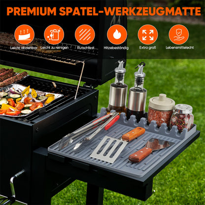 TYIIPLUS™ Silikon-Grillmatte für die Grill-Ablage – Hitzebeständiger BBQ-Werkzeug-Organizer