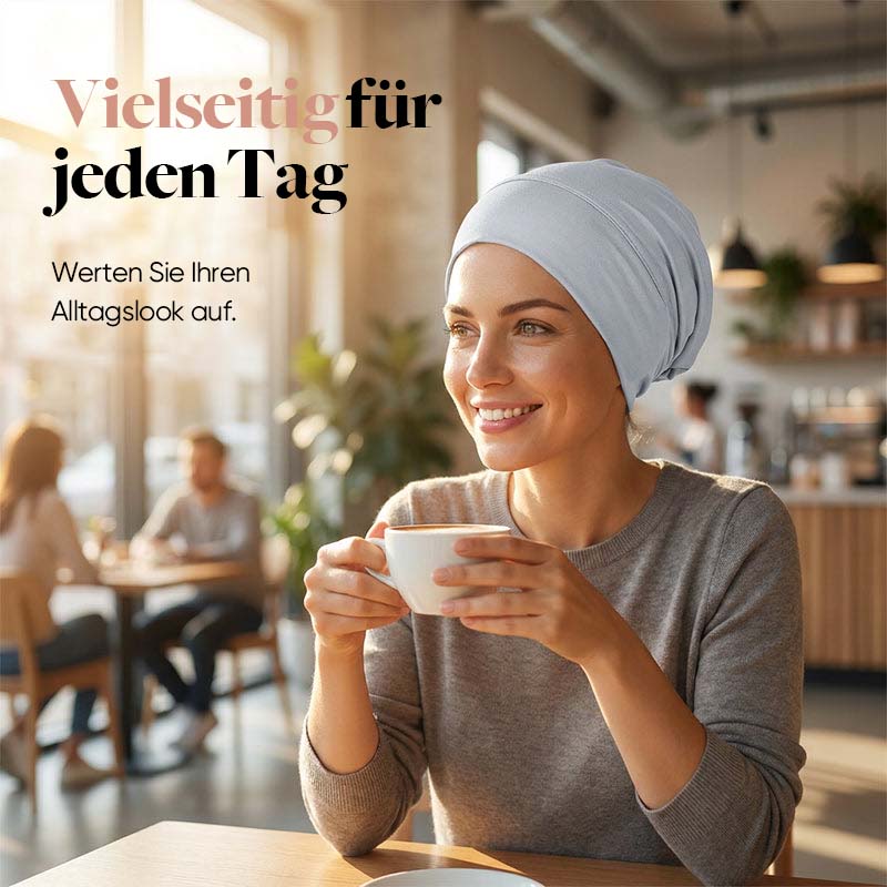 Weiche Stretch-Turbanmütze für Damen