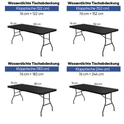 Tischkappenüberzug aus Stretchgewebe – Elastischer Rand, Wasserdicht & Wiederverwendbar