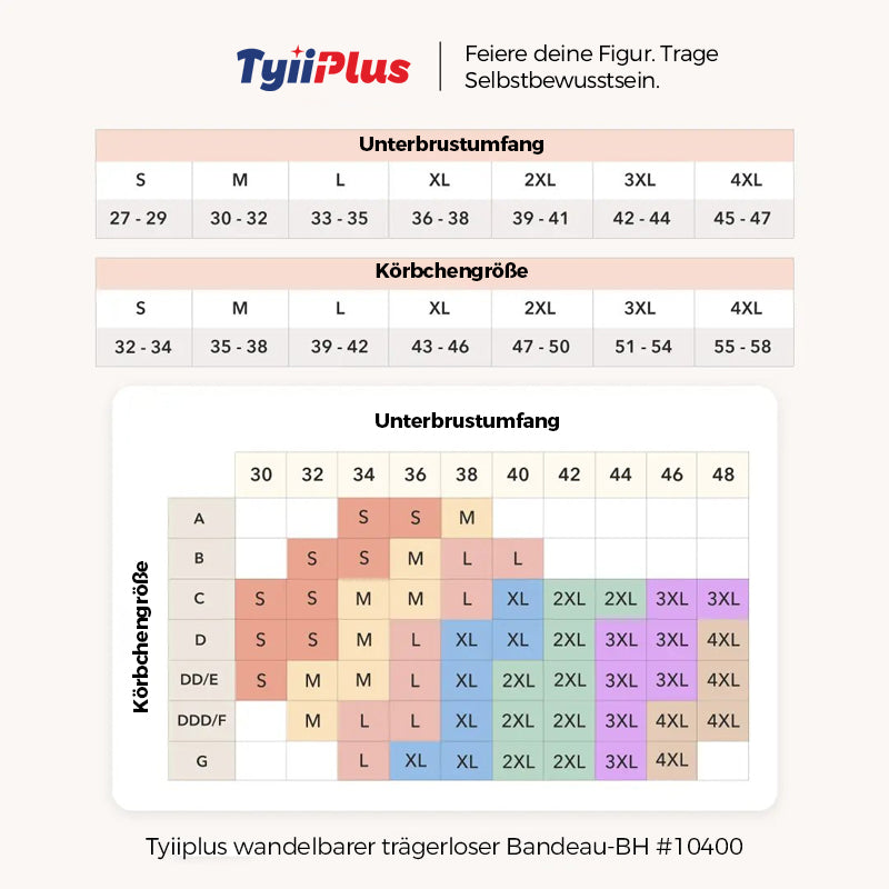 🔥Verwandelbarer Trägerloser Bandeau-BH