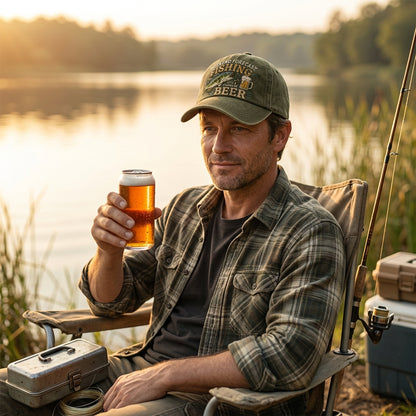 Wochenendprognose: Angeln mit hoher Bierwahrscheinlichkeit – Vintage Dad Cap für Angler