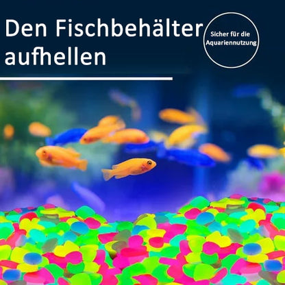 Leuchtende Gartensteine im Dunkeln