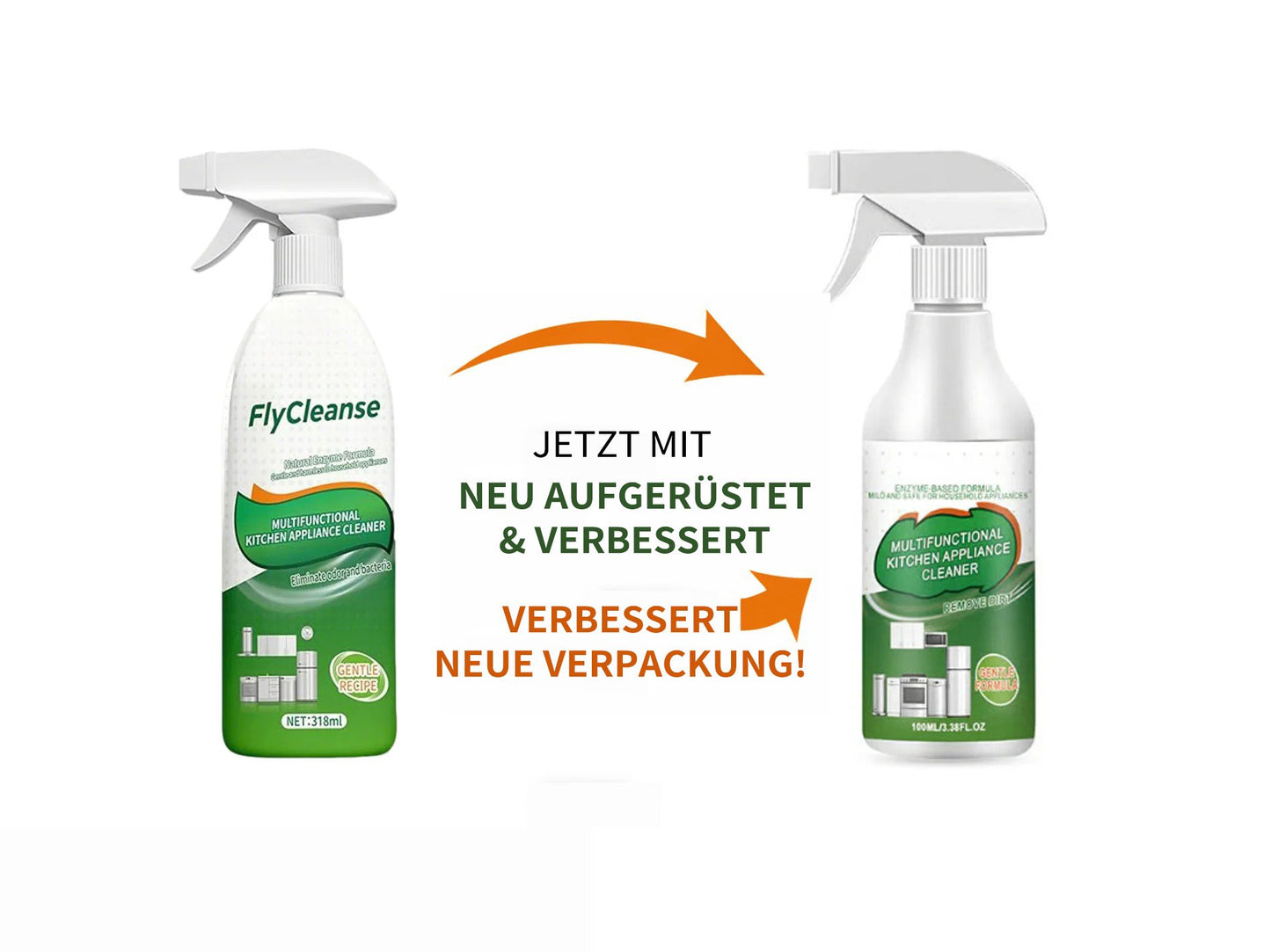 🌓🧽Enzym-Küchenreiniger – Kraftvolle Entfettung, langanhaltende Frische[🔥Neue, verbesserte Verpackung]