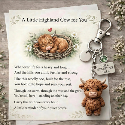 🐮 Ein kleines Highland-Rind für dich – Schlüsselanhänger: Deine tägliche Erinnerung an stille Stärke
