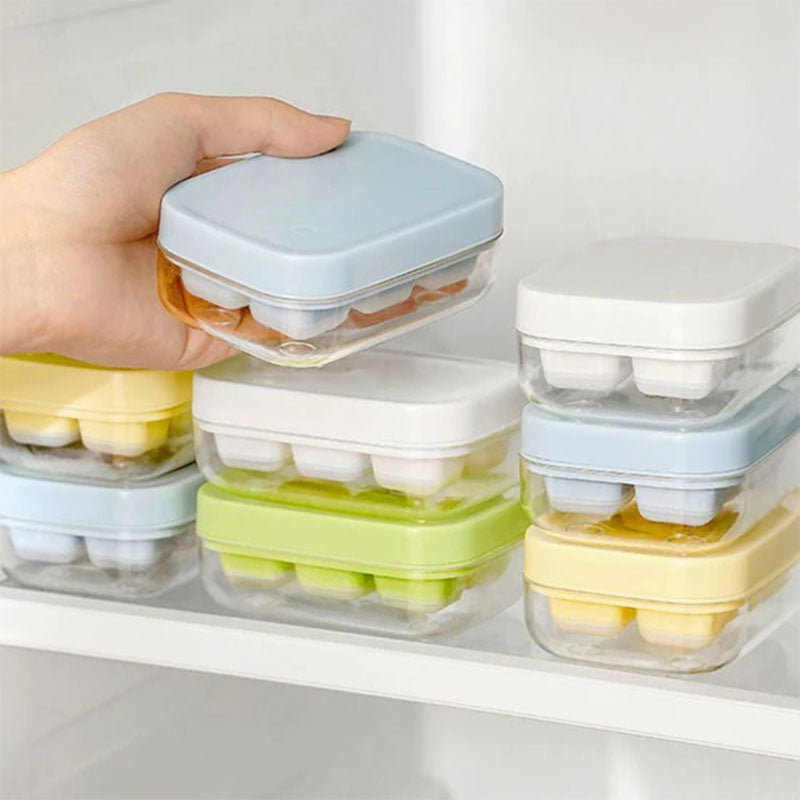 Mini-Eiswürfelform mit 6 Fächern, lebensmittelecht und leicht zu lösen