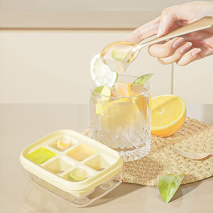 Mini-Eiswürfelform mit 6 Fächern, lebensmittelecht und leicht zu lösen