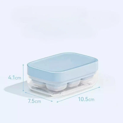 Mini-Eiswürfelform mit 6 Fächern, lebensmittelecht und leicht zu lösen