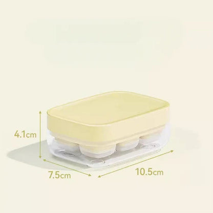 Mini-Eiswürfelform mit 6 Fächern, lebensmittelecht und leicht zu lösen