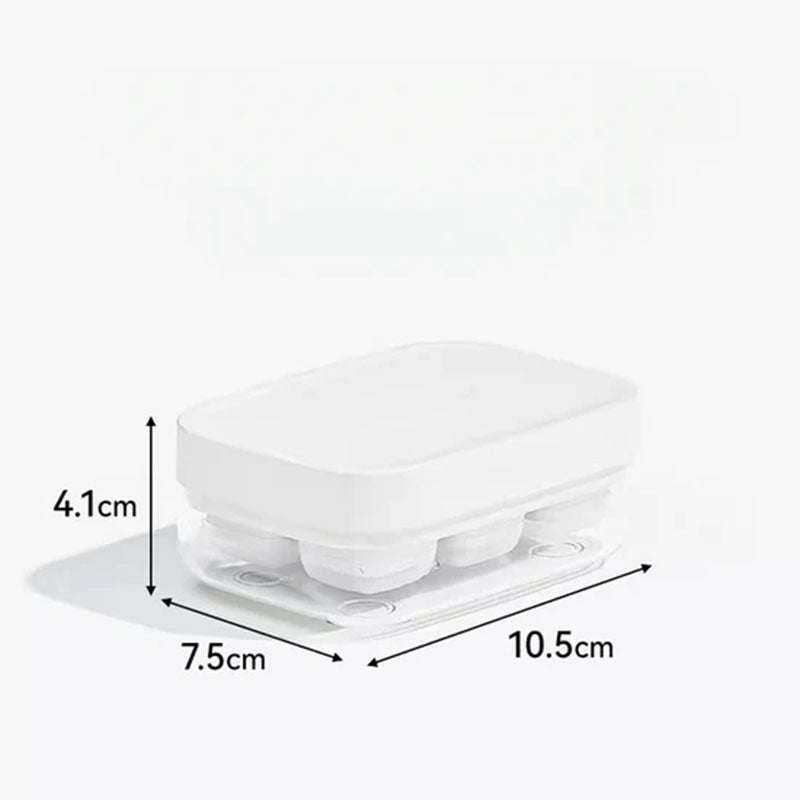 Mini-Eiswürfelform mit 6 Fächern, lebensmittelecht und leicht zu lösen