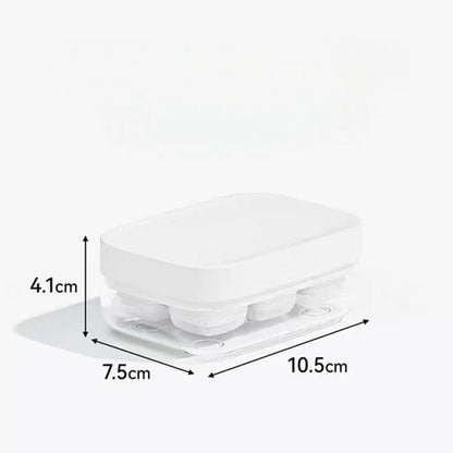 Mini-Eiswürfelform mit 6 Fächern, lebensmittelecht und leicht zu lösen