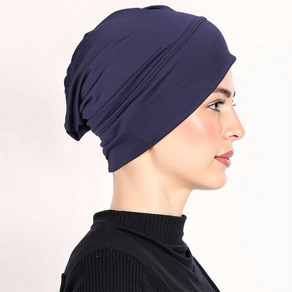 Weiche Stretch-Turbanmütze für Damen