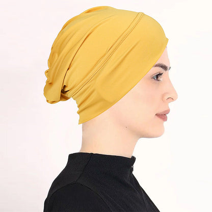 Weiche Stretch-Turbanmütze für Damen