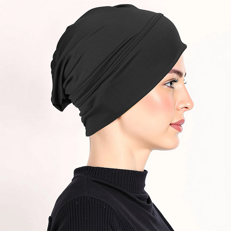 Weiche Stretch-Turbanmütze für Damen