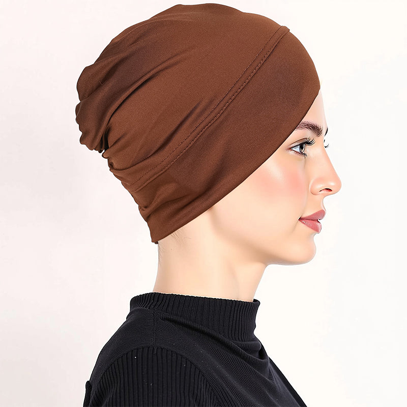 Weiche Stretch-Turbanmütze für Damen
