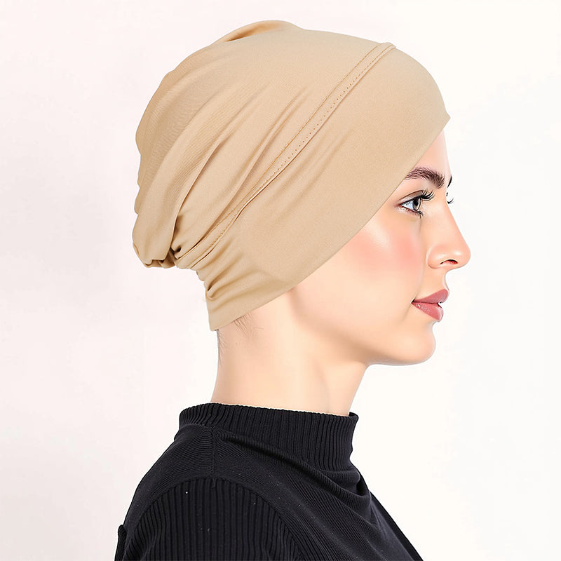 Weiche Stretch-Turbanmütze für Damen